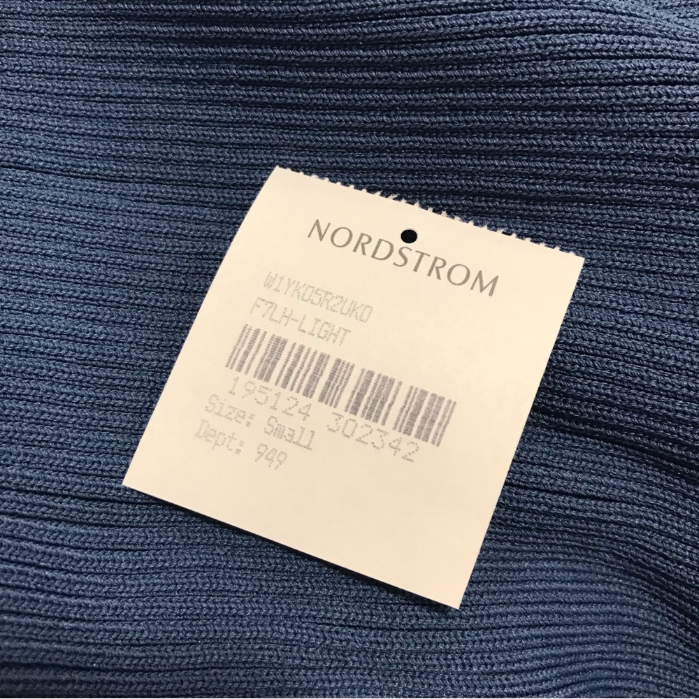 Guess Blue Haley Ribbed Dress - Picture 5 of 9